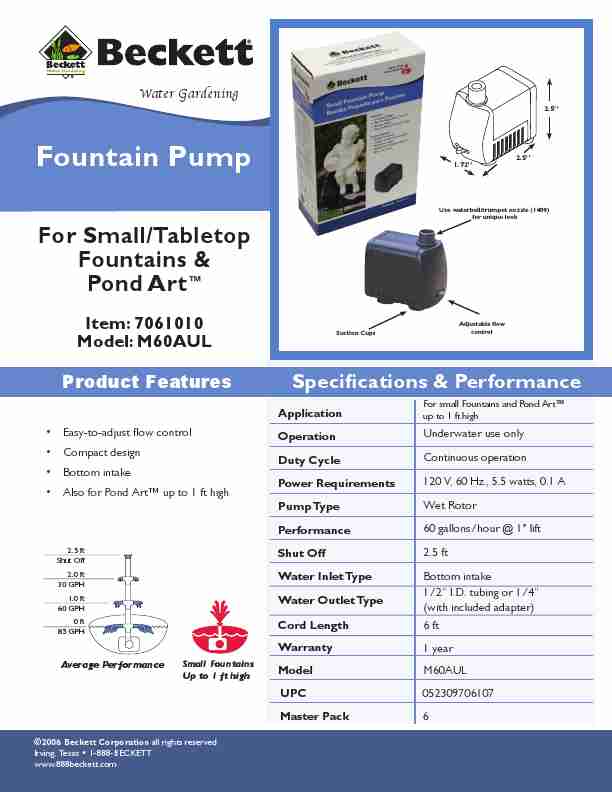 Beckett Water Gardening Plumbing Product M60AUL-page_pdf